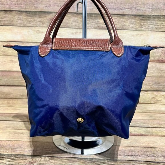 Longchamp Le Pliage Small Blue Tote - Picture 4 of 11